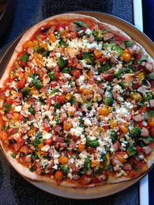 Pizza with Fresh Goat Cheese