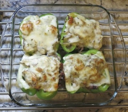 Philly cheese steak stuffed peppers