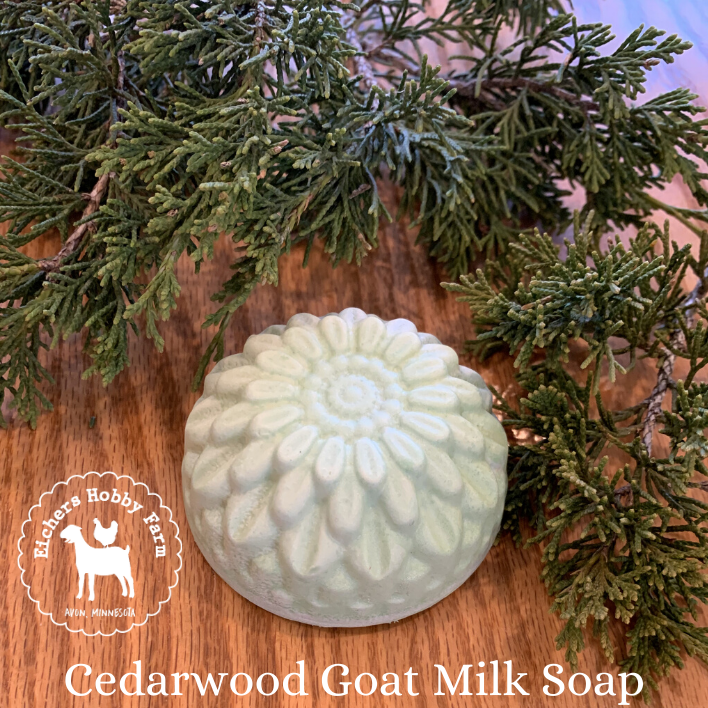 Cedarwood Handcrafted Goat Milk Soap - eichershobbyfarm - Goat Milk Products - Avon, Minnesota