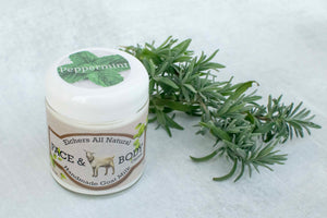 Peppermint Handcrafted Goat Milk  Face and Body Cream - eichershobbyfarm - Goat Milk Products - Avon, Minnesota